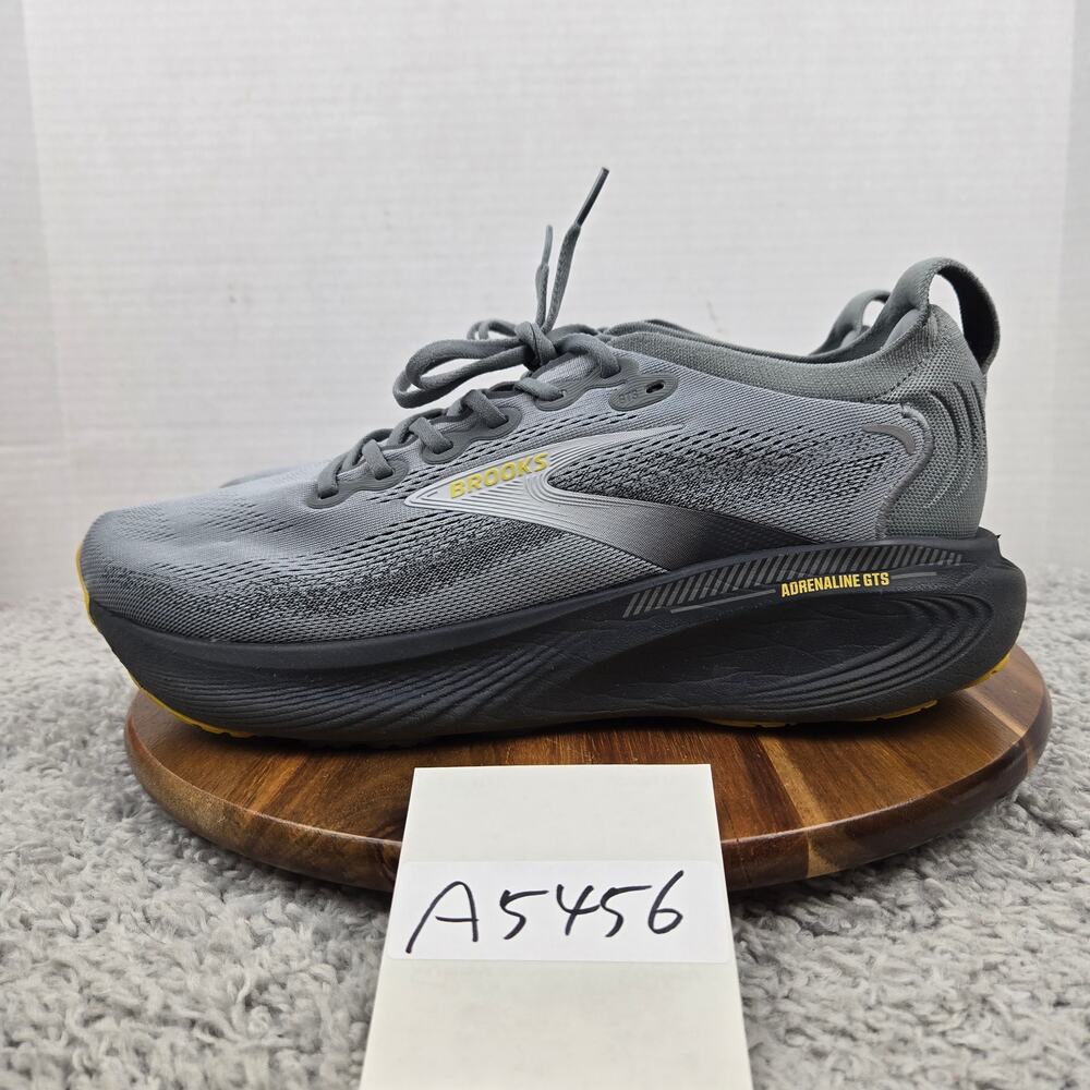 Brooks Mens 12 2E Wide Adrenaline GTS 25 Primer Grey Ebony Athletic Running Shoe